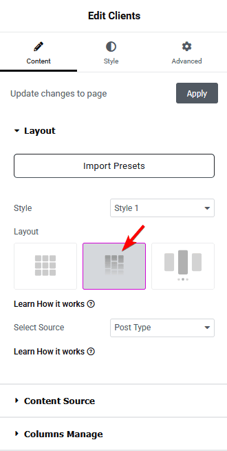 Clients listing masonry layout new how to add logo showcase in masonry grid layout in elementor? From the plus addons for elementor
