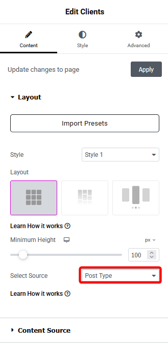 clients listing post type new | The Plus Addons for Elementor Clients listing post type new how to add logo showcase from dynamic custom post type in elementor? From the plus addons for elementor