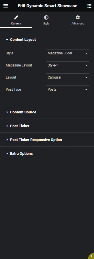 Dynamic smart showcase custom post category wise filter