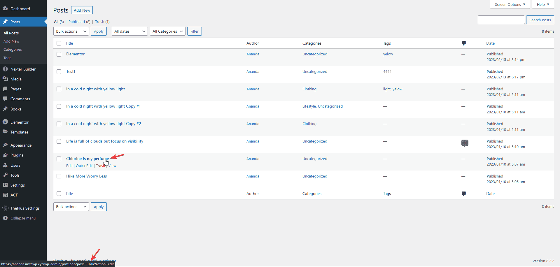 find post id | The Plus Addons for Elementor Find post id
