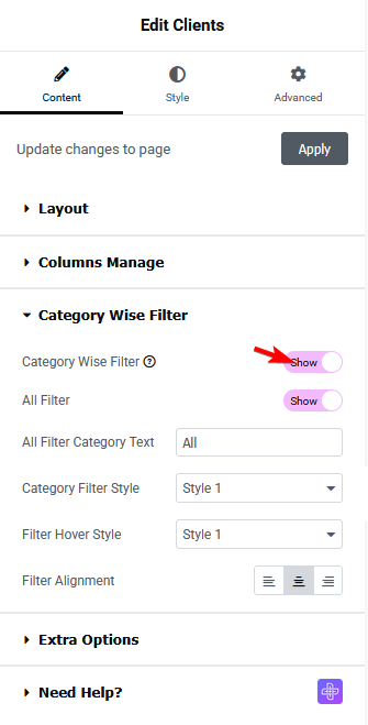How to Add a Category Wise Filter in Logo Showcase in Elementor? from The Plus Addons for Elementor