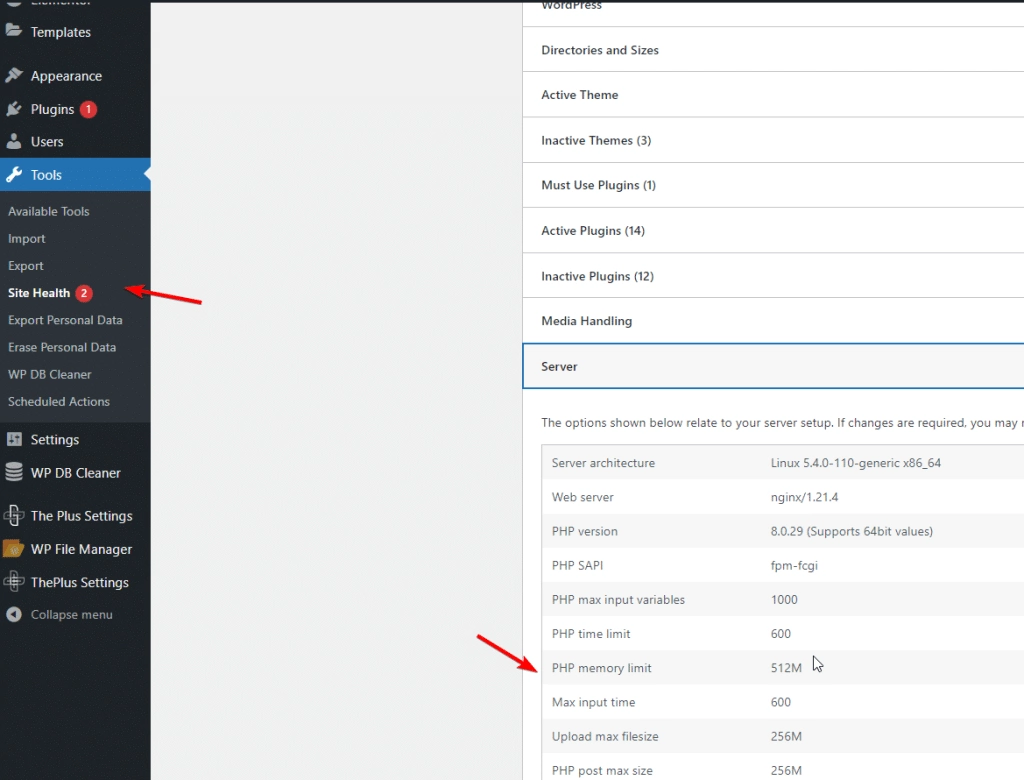 Verify if php memory limit how to increase wordpress php memory limit [4 easy methods] from the plus addons for elementor