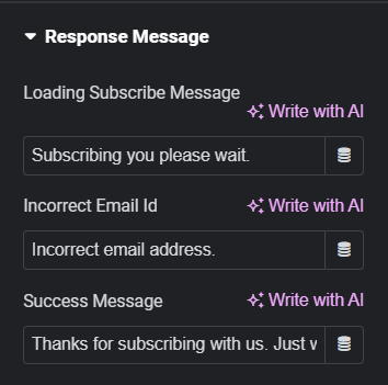 Custom response message 7 best mailchimp plugins for wordpress [grow subscribers] from the plus addons for elementor