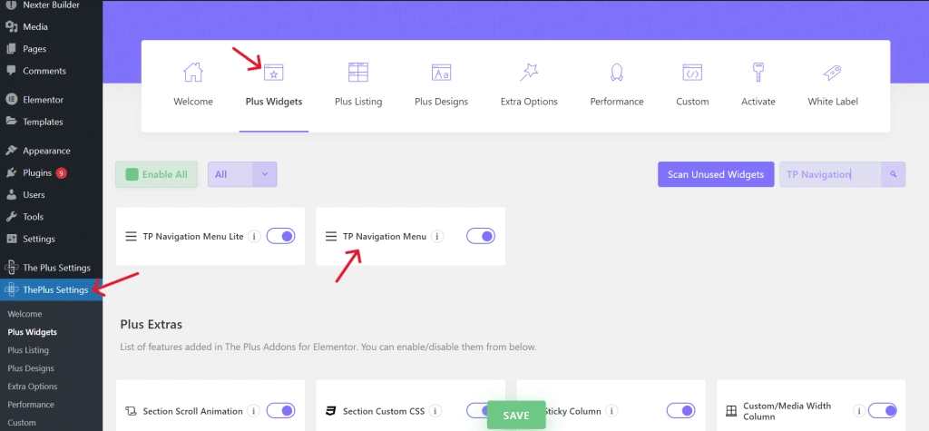 Tp navigation menu how to build a free wordpress site using elementor [ultimate guide] from the plus addons for elementor
