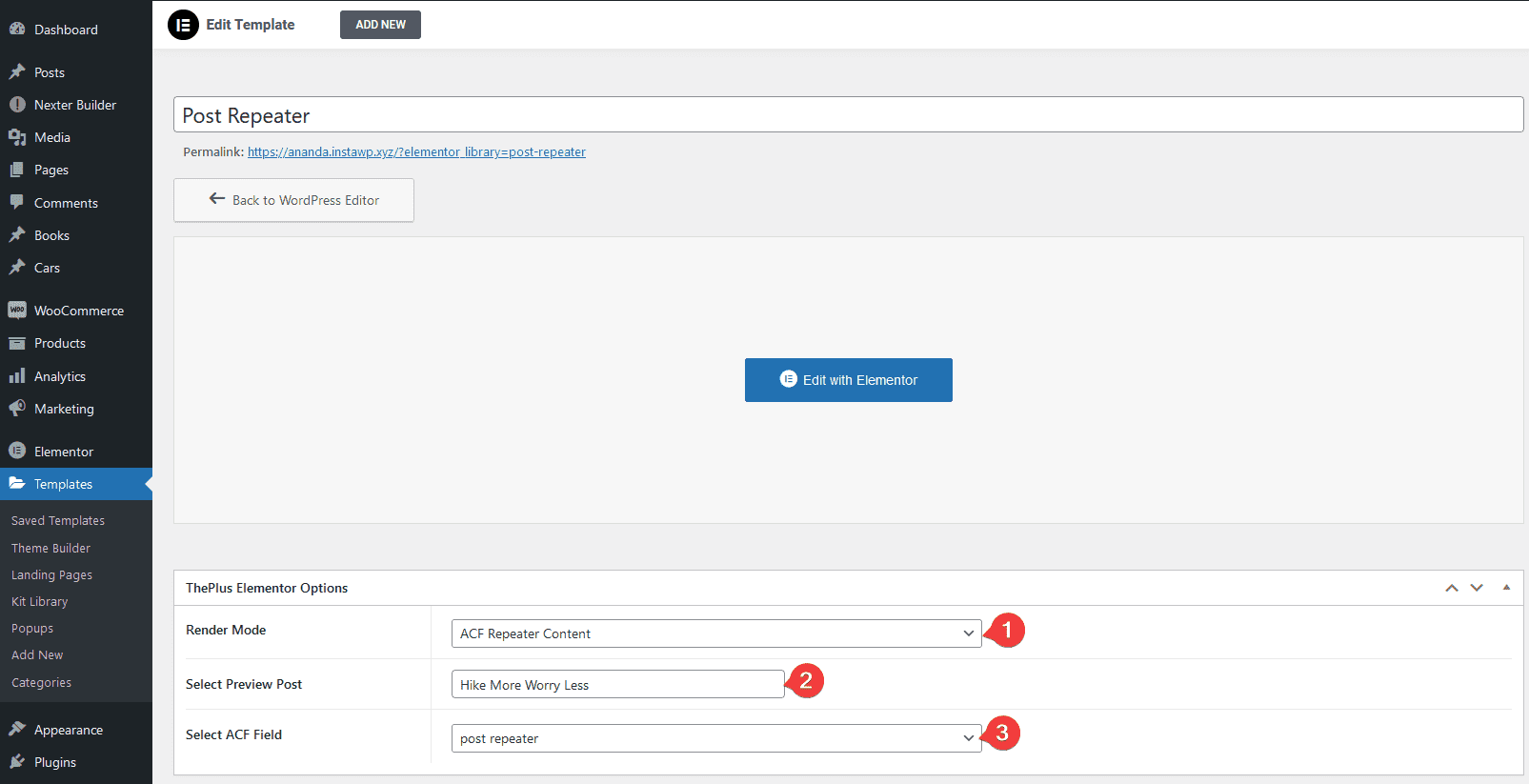 assign acf render mode | The Plus Addons for Elementor Assign acf render mode