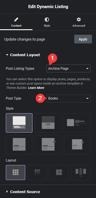 Dynamic listing archive page cpt new how to create elementor custom post type archive page? From the plus addons for elementor