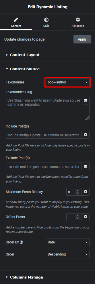 Dynamic listing filter cpt taxonomy new how to filter custom post types by taxonomy in elementor? From the plus addons for elementor