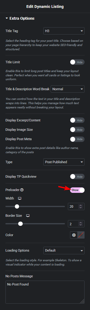 Dynamic listing preloader cpt new how to delay loading custom post types in elementor? (better performance) from the plus addons for elementor