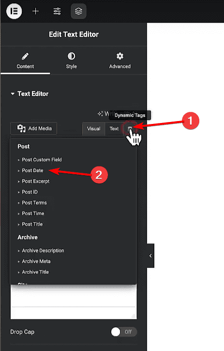 dynamic post date | The Plus Addons for Elementor Dynamic post date