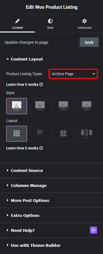 Product listing archive page new how to create a woocommerce product archive page in elementor? From the plus addons for elementor