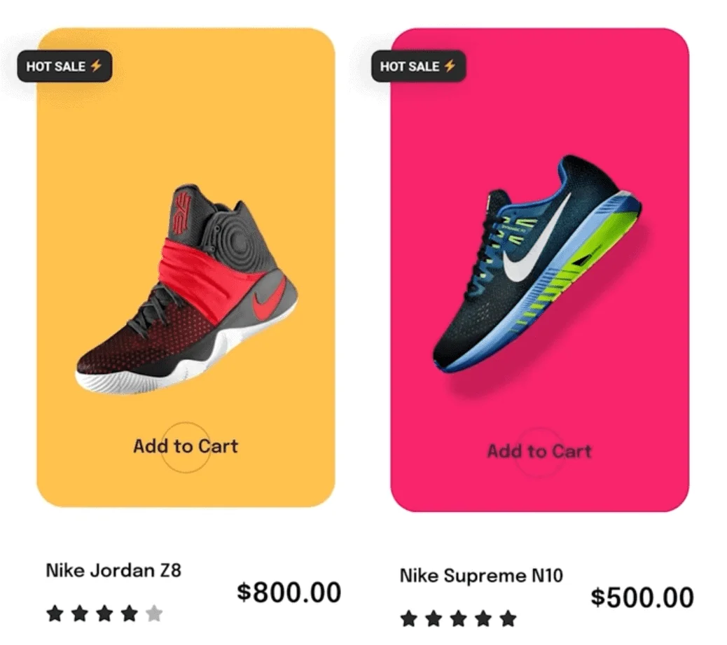 Product listing custom skin preview