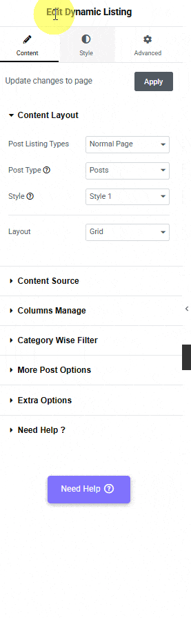 Tpae dynamic listing custom loop skin template 1 1 how to add filters to elementor custom post loop skin? From the plus addons for elementor