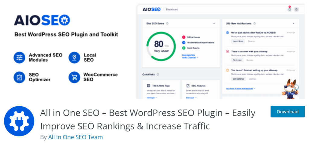 All in one seo aioseo 5 best free seo plugins for wordpress [boost traffic] from the plus addons for elementor