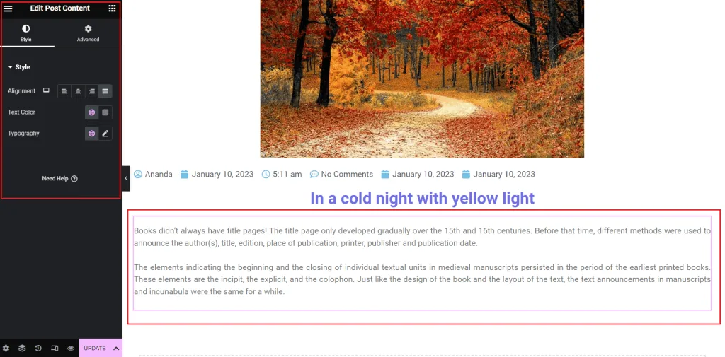 Edit post content how to create custom elementor blog post template [beginners guide] from the plus addons for elementor