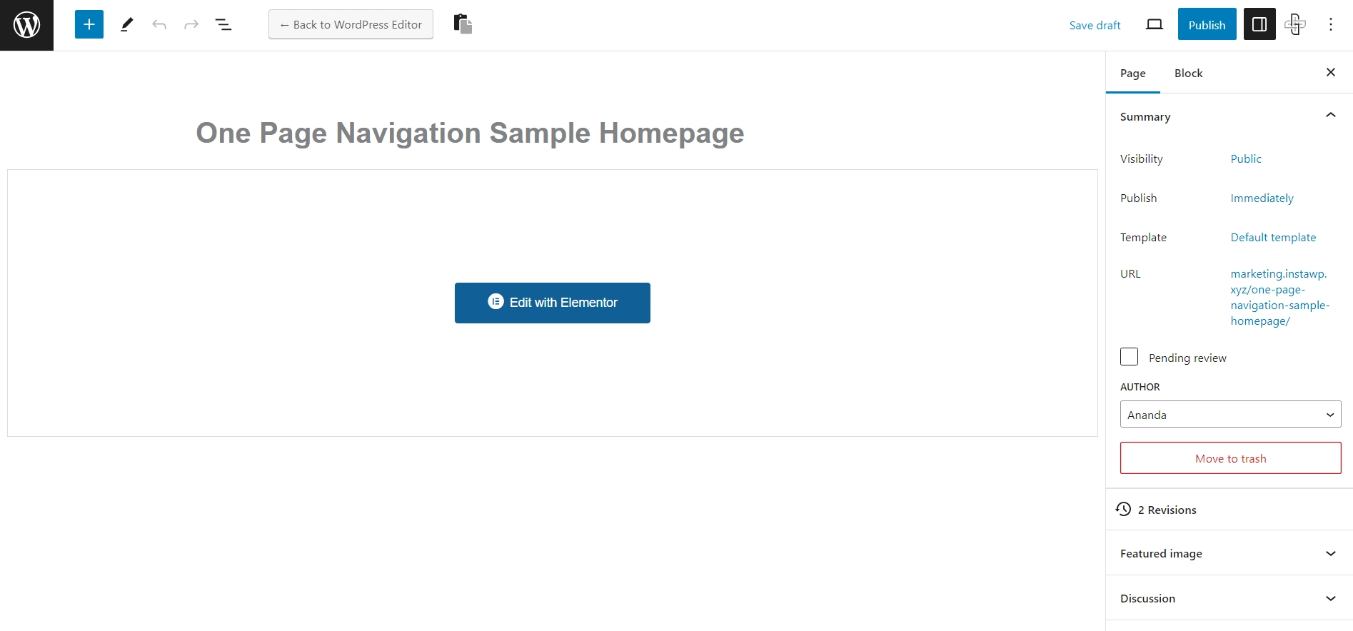 Edit with elementor how to create one page navigation in elementor [single page website] from the plus addons for elementor