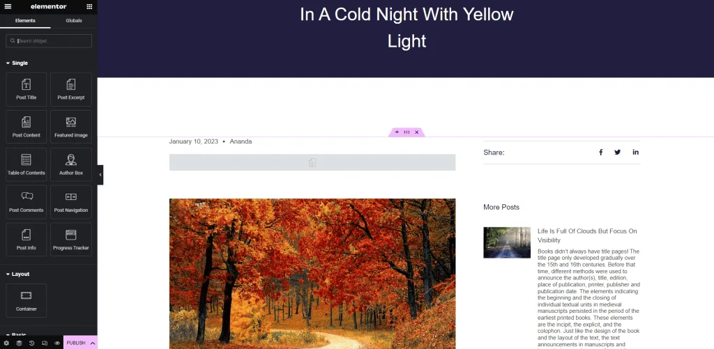 Elements how to create custom elementor blog post template [beginners guide] from the plus addons for elementor