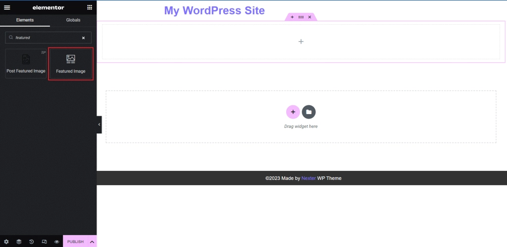 Featured image widget how to create custom elementor blog post template [beginners guide] from the plus addons for elementor