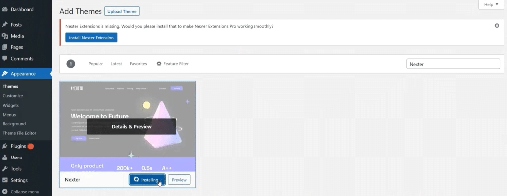 Install and activate the nexter theme 20 best elementor fonts you should try from the plus addons for elementor