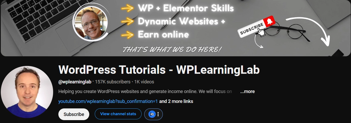 Wplearninglab 7 best youtube channels to learn elementor [beginner tutorials] from the plus addons for elementor