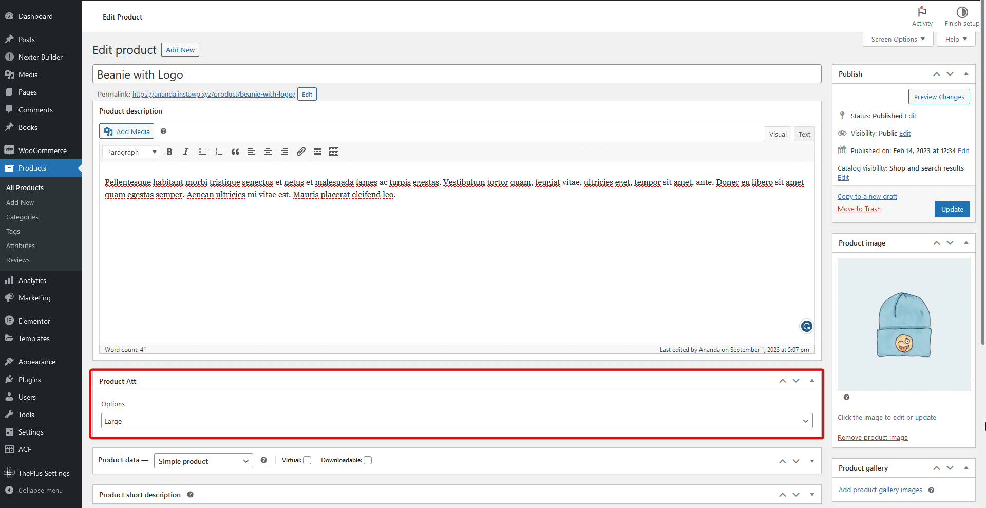 assign value custom fields product | The Plus Addons for Elementor Assign value custom fields product