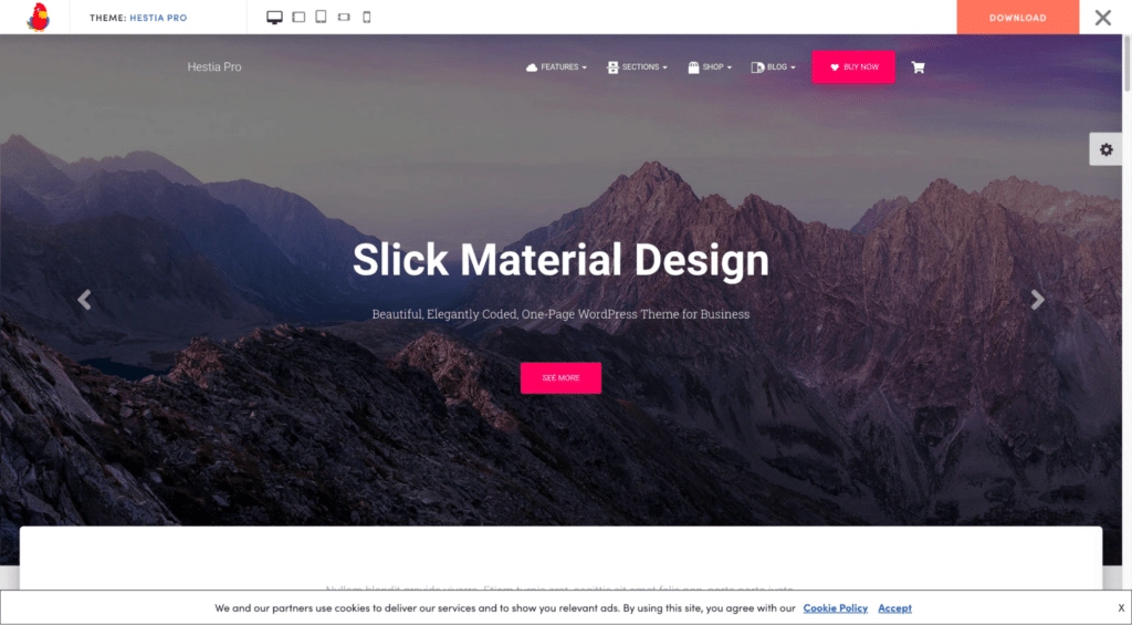 Hestia pro wordpress theme homepage 20 best wordpress themes from the plus addons for elementor