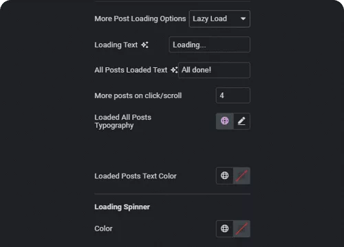 Infinite loading grid builder for elementor (listing, filters, pagination & more) from the plus addons for elementor