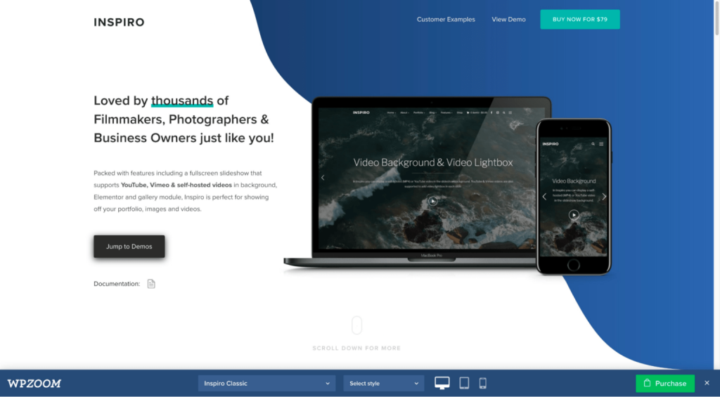 Inspiro wordpress theme homepage 5 20 best wordpress themes from the plus addons for elementor