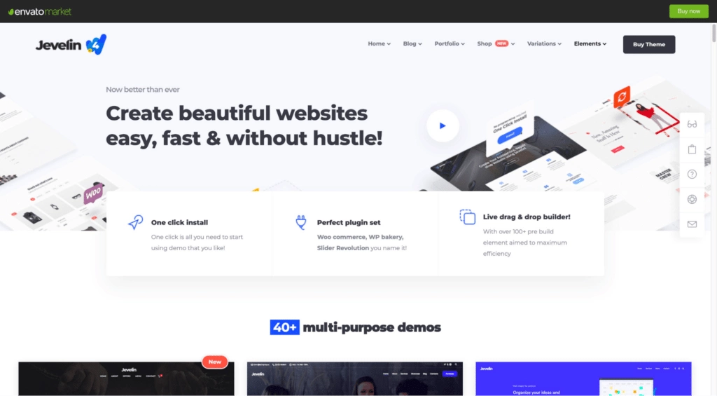 Javelin wordpress theme homepage 20 best wordpress themes from the plus addons for elementor