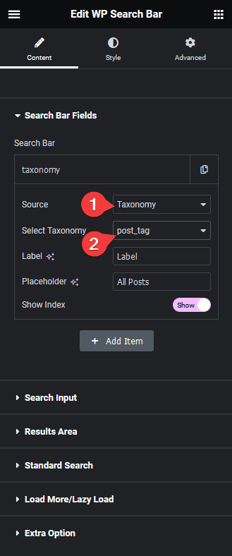 search bar post tag | The Plus Addons for Elementor Search bar post tag