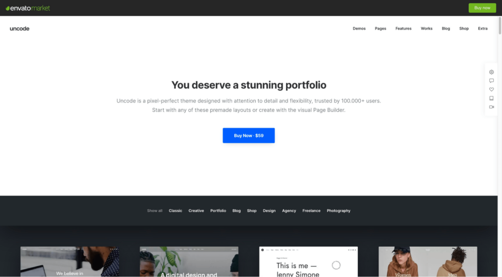 Uncode wordpress theme homepage 20 best wordpress themes from the plus addons for elementor
