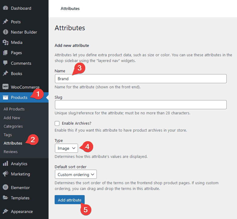 How to Create WooCommerce Product Image Filter in Elementor? (Brand, Texture) Woocommerce add image attribute