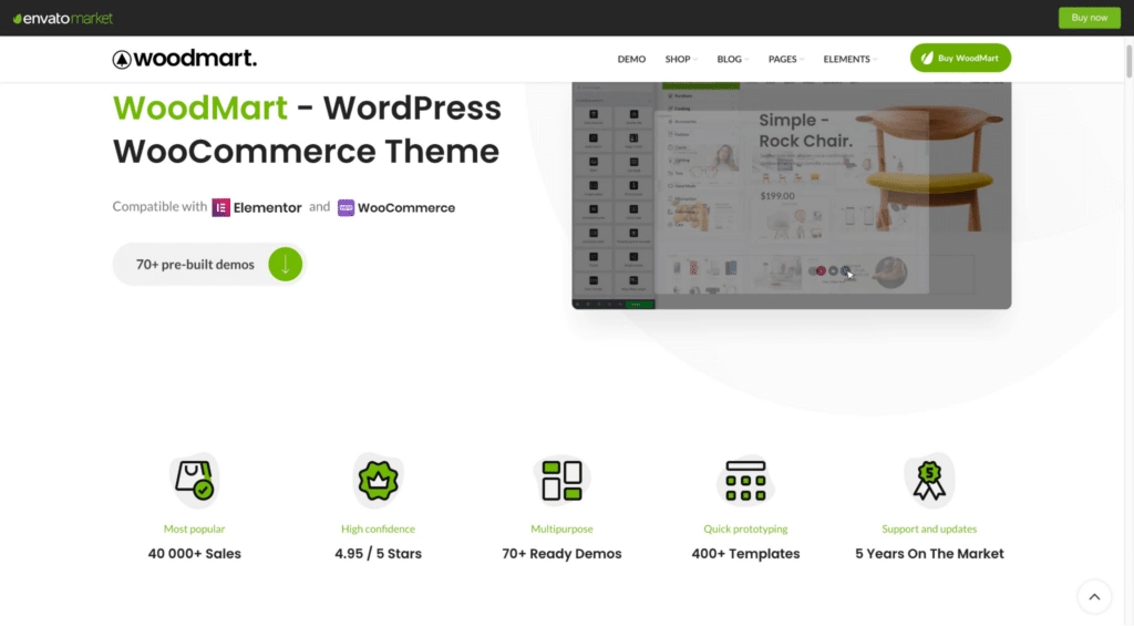 Woodmart ecommerce wordpress theme homepage 20 best wordpress themes from the plus addons for elementor
