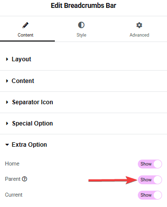 Tpae breadcrumbs bar parent page how to add breadcrumbs with parent page in elementor? From the plus addons for elementor