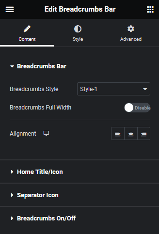 Breadcrumb bar breadcrumbs bar