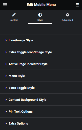 mobile menu style | The Plus Addons for Elementor Mobile menu style