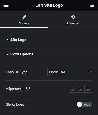 site logo extra options | The Plus Addons for Elementor Site logo extra options