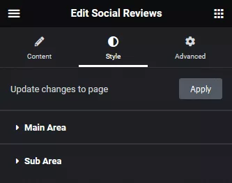Social reviews style badge