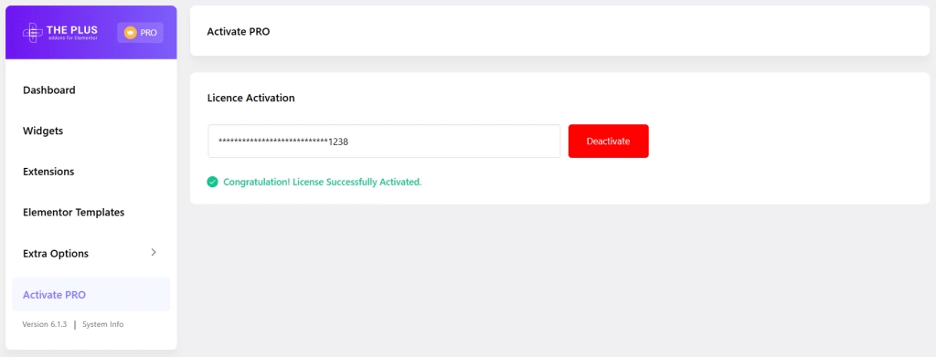 Activate license the plus addons how to create mega menu in elementor wordpress site from the plus addons for elementor