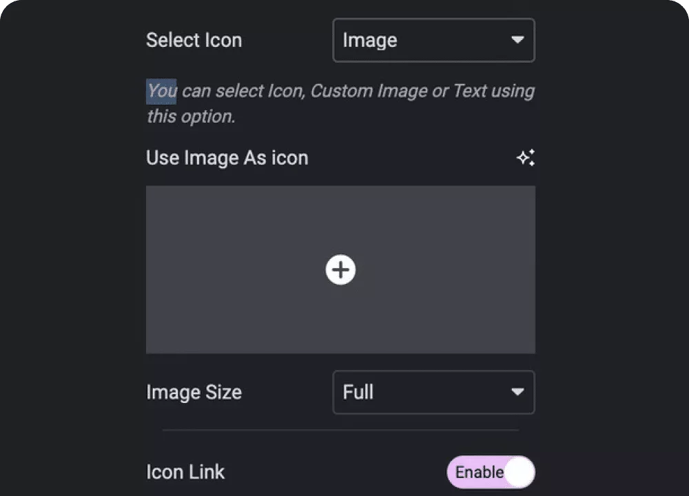 Add image in step process steps from the plus addons for elementor