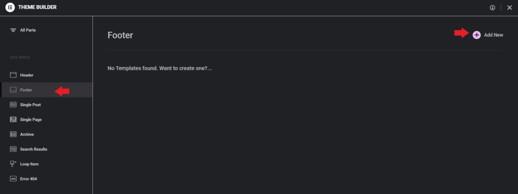 Add new how to change footer copyright text in wordpress from the plus addons for elementor