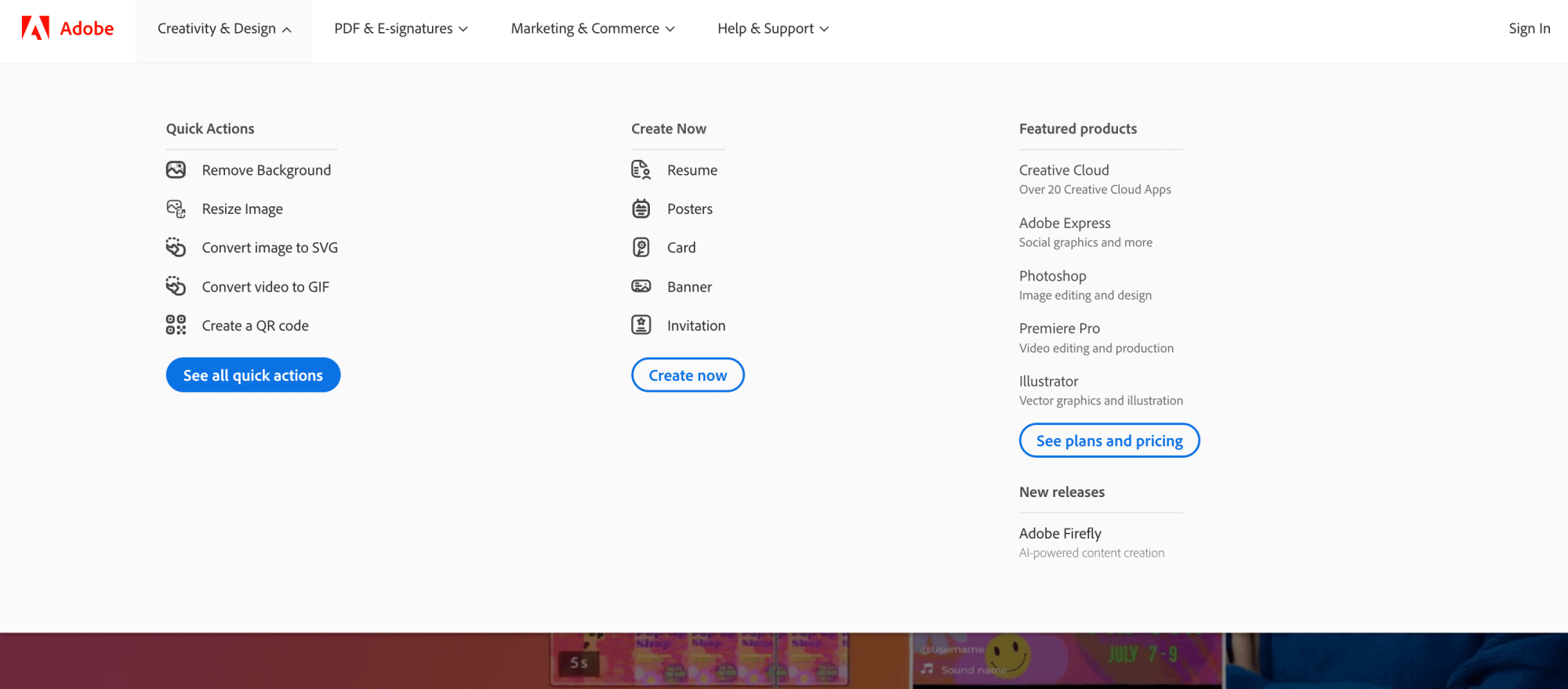 Adobe 1 8 best mega menu examples + learn how to create them from the plus addons for elementor