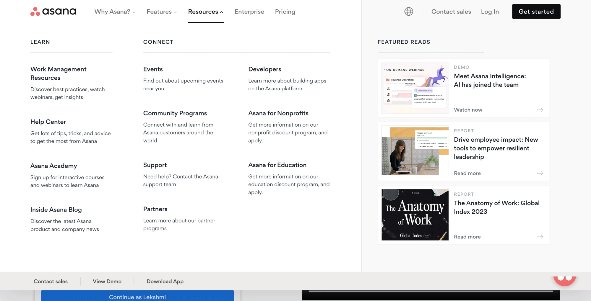 Asana 1 8 best mega menu examples + learn how to create them from the plus addons for elementor