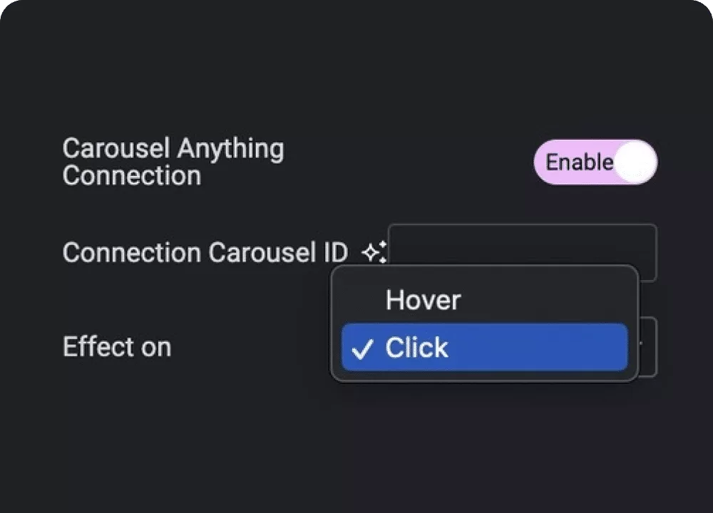 Connect with carousel sliders process steps from the plus addons for elementor