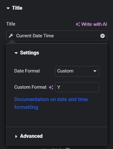 Date format to custom how to change footer copyright text in wordpress from the plus addons for elementor