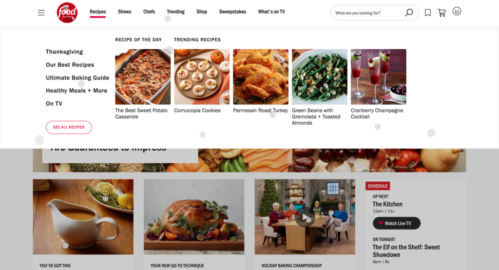Food network 8 best mega menu examples + learn how to create them from the plus addons for elementor
