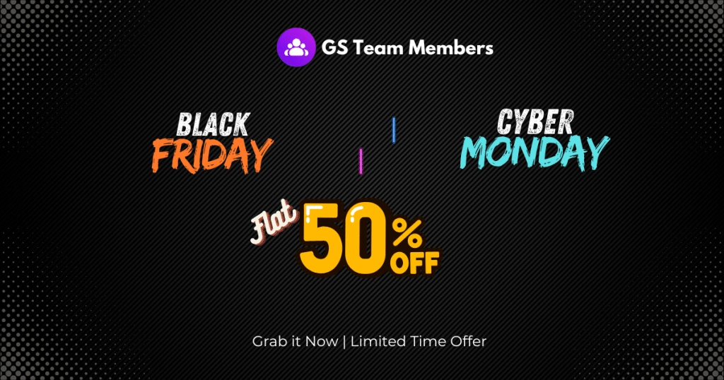 Gs team members black friday sale best wordpress black friday deals in 2024 from the plus addons for elementor