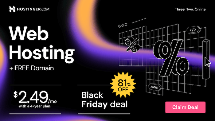 Hostinger black friday 2023 deal 50+ best wordpress black friday & cyber monday deals in 2023 [up to 80% off] from the plus addons for elementor