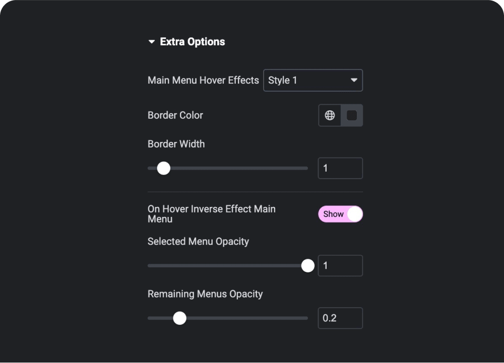 Hover effect For mega menu | The Plus Addons for Elementor Hover effect for mega menu mega menu builder for elementor from the plus addons for elementor