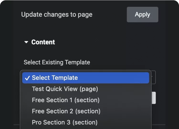 Select the page template for horizontal scroll horizontal scroll from the plus addons for elementor