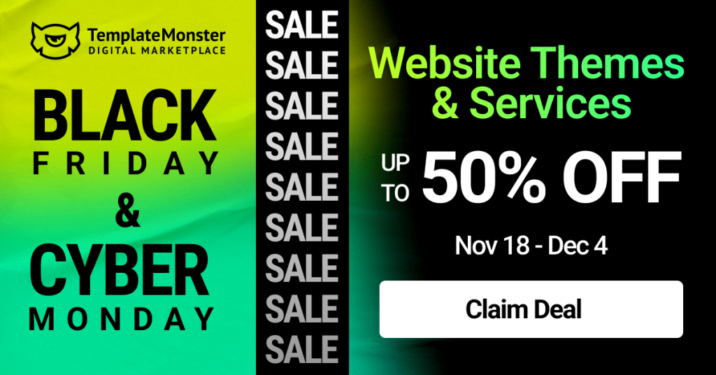 Template Monster Black Friday Sale